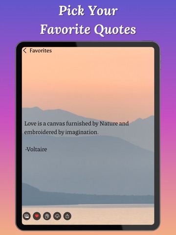 Daily Affirmations & Quotes iPad screenshot