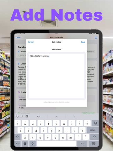 HandyUPC iPad screenshot