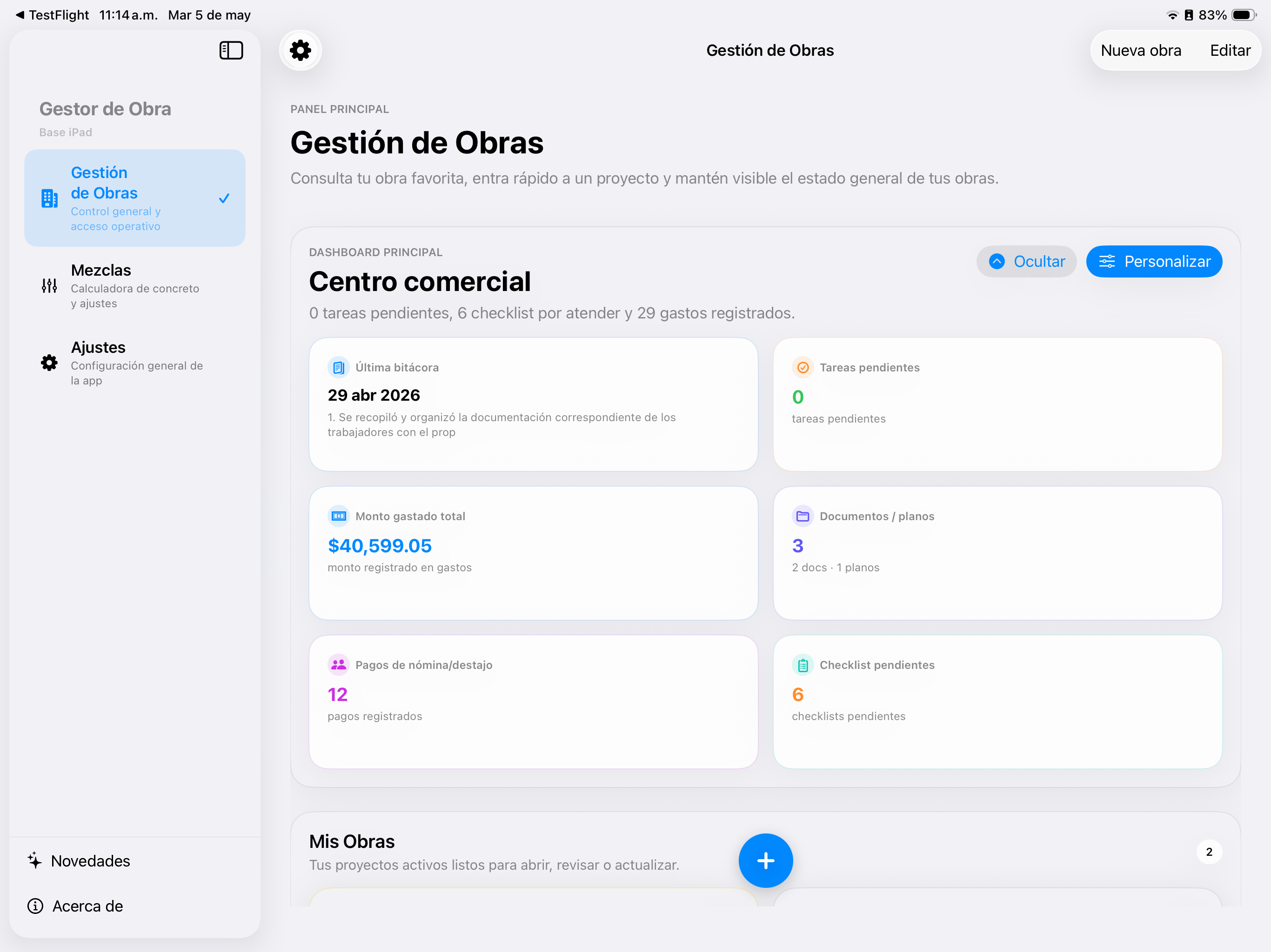GestorDeObra screenshot 5