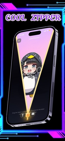 Gugugaga: Zipper & Lock Screen iPhone screenshot