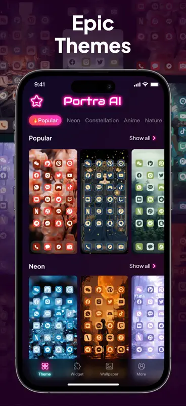 PortraAI: Themes & Wallpaper screenshot 8 of 9
