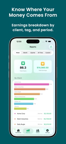 Billable AI: Time & Invoices iPhone screenshot