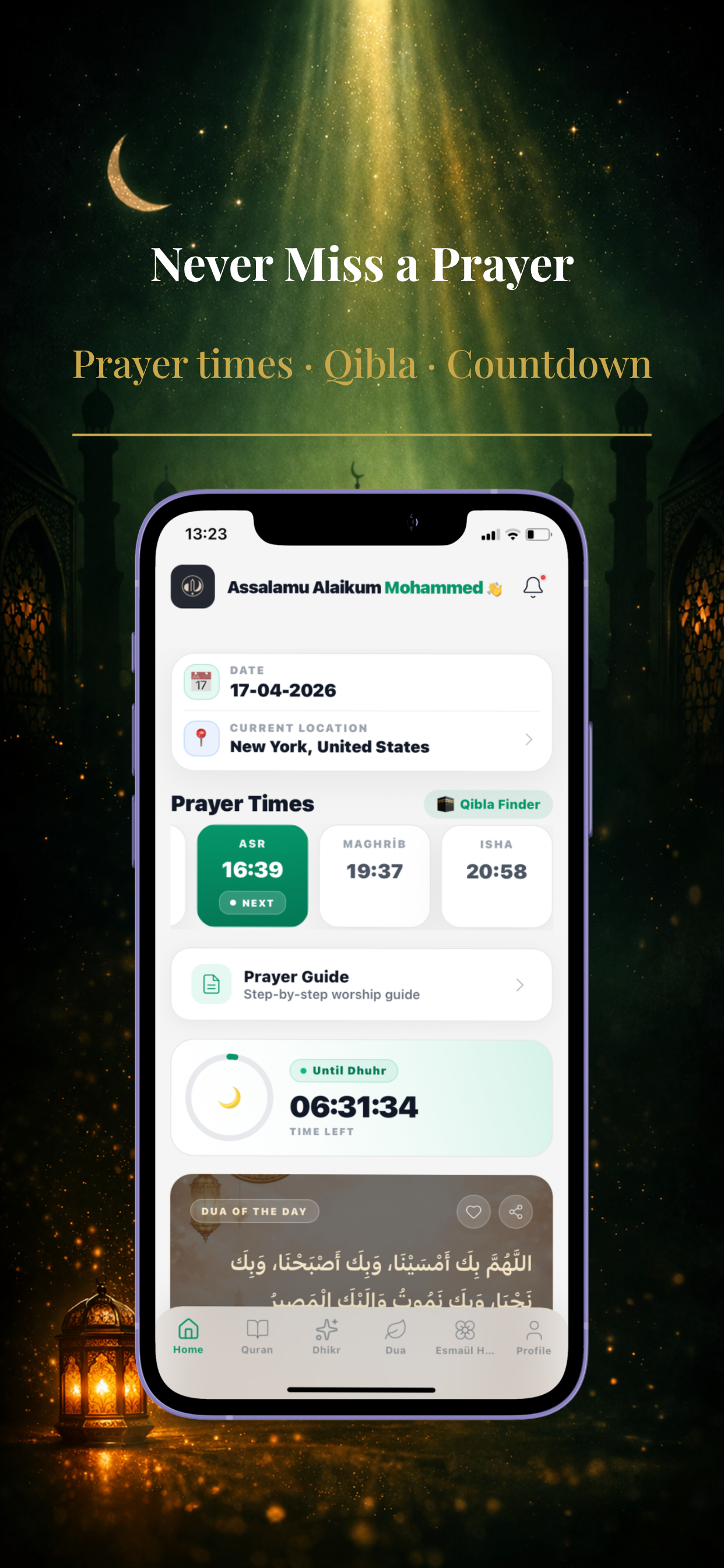 Muslim2Pray – Prayer & Qibla screenshot 1
