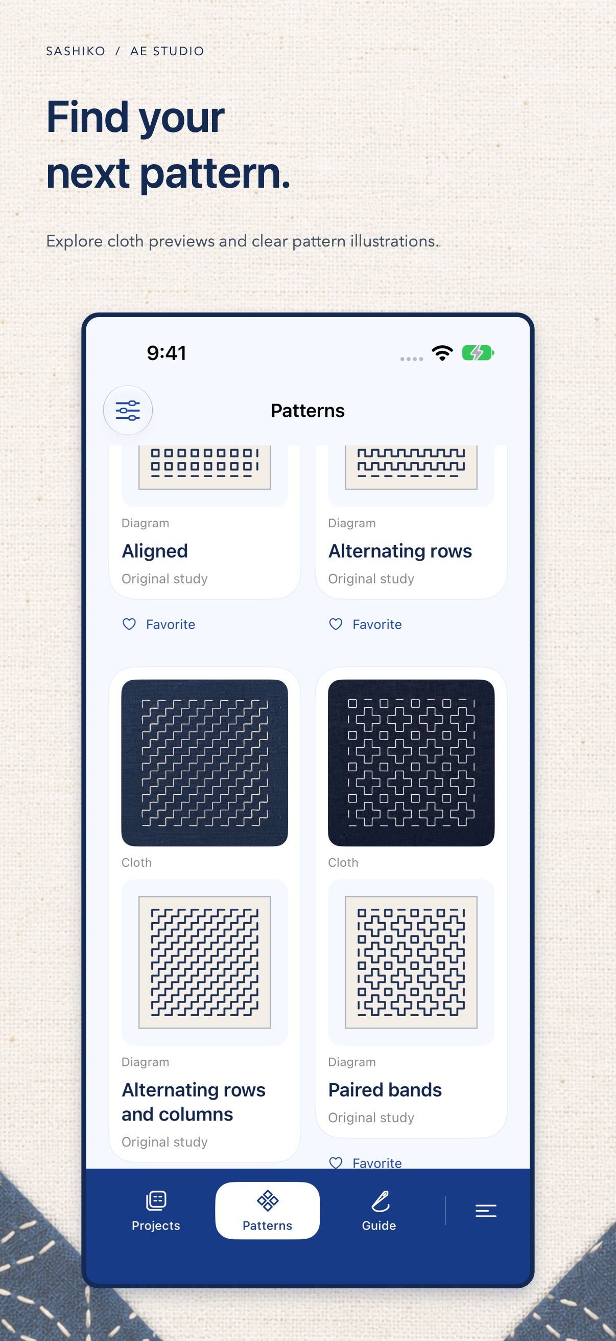 Screenshot 1 of Sashiko by AE Studio