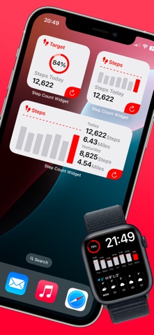 Step Count Widget - Pedometer iPhone screenshot