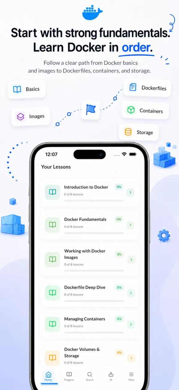 Screenshot #2 pour Learn Docker: DevOps & Cloud