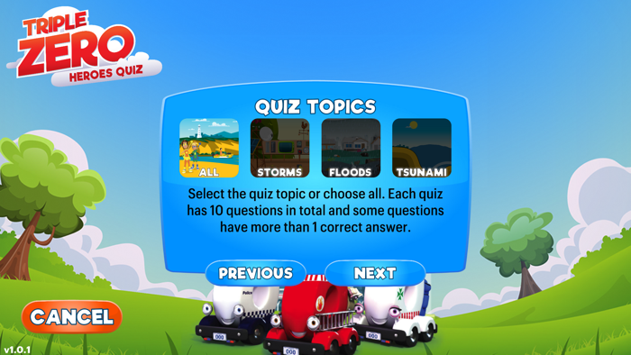 Triple Zero Heroes Quiz