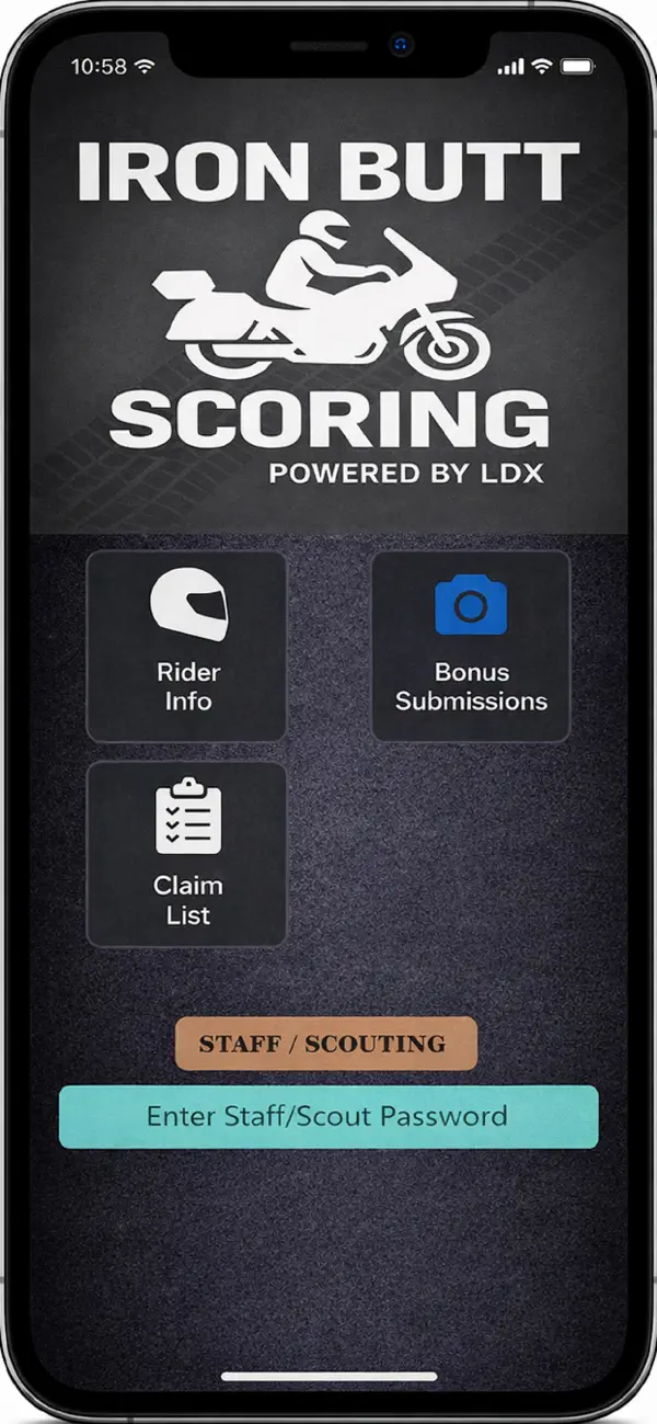 Screenshot #1 pour Iron Butt Scoring App