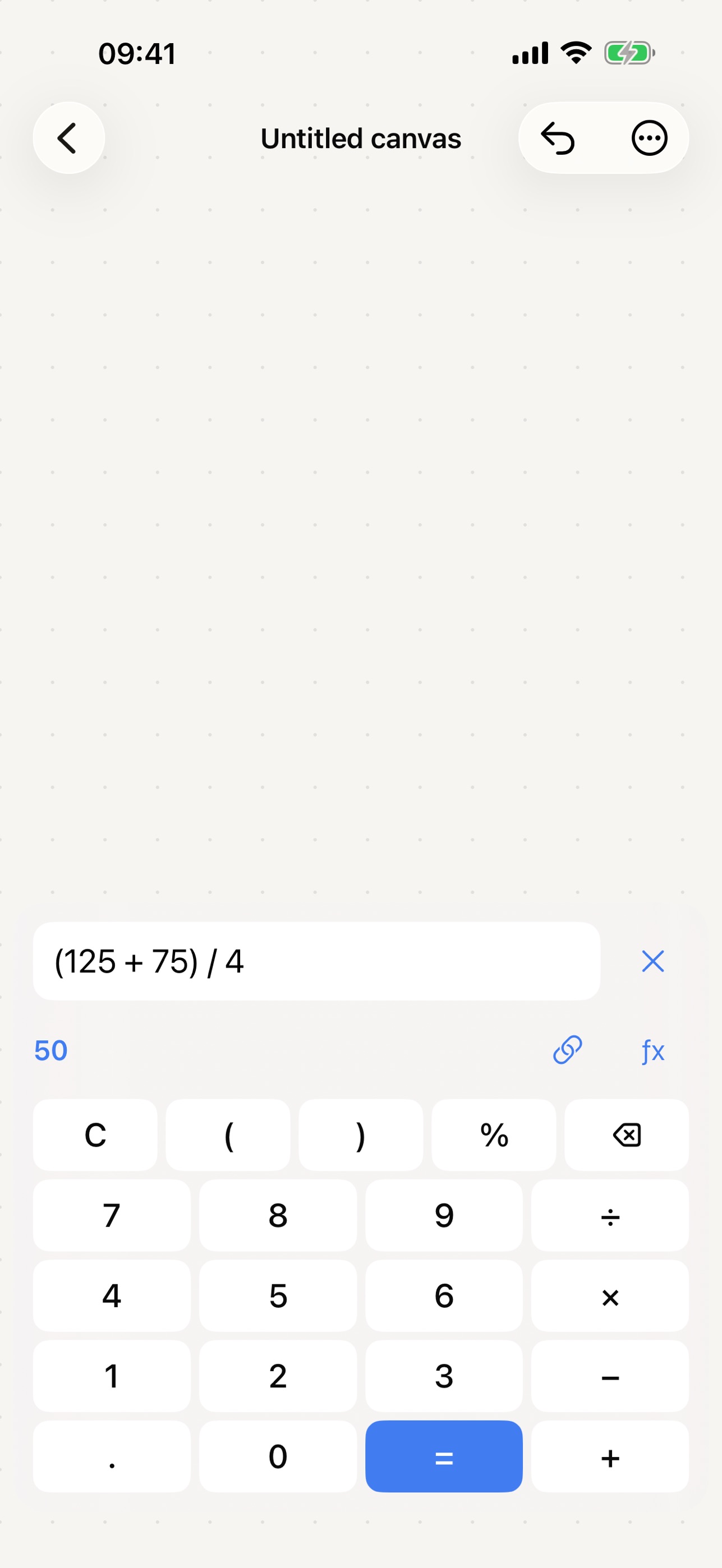Screenshot 3 of CalcCanvas