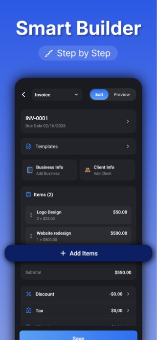 Invoice Maker – Create & Send Screenshot 6 of 7