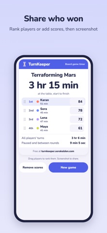 TurnKeeper: Board Game Timer screenshot 5