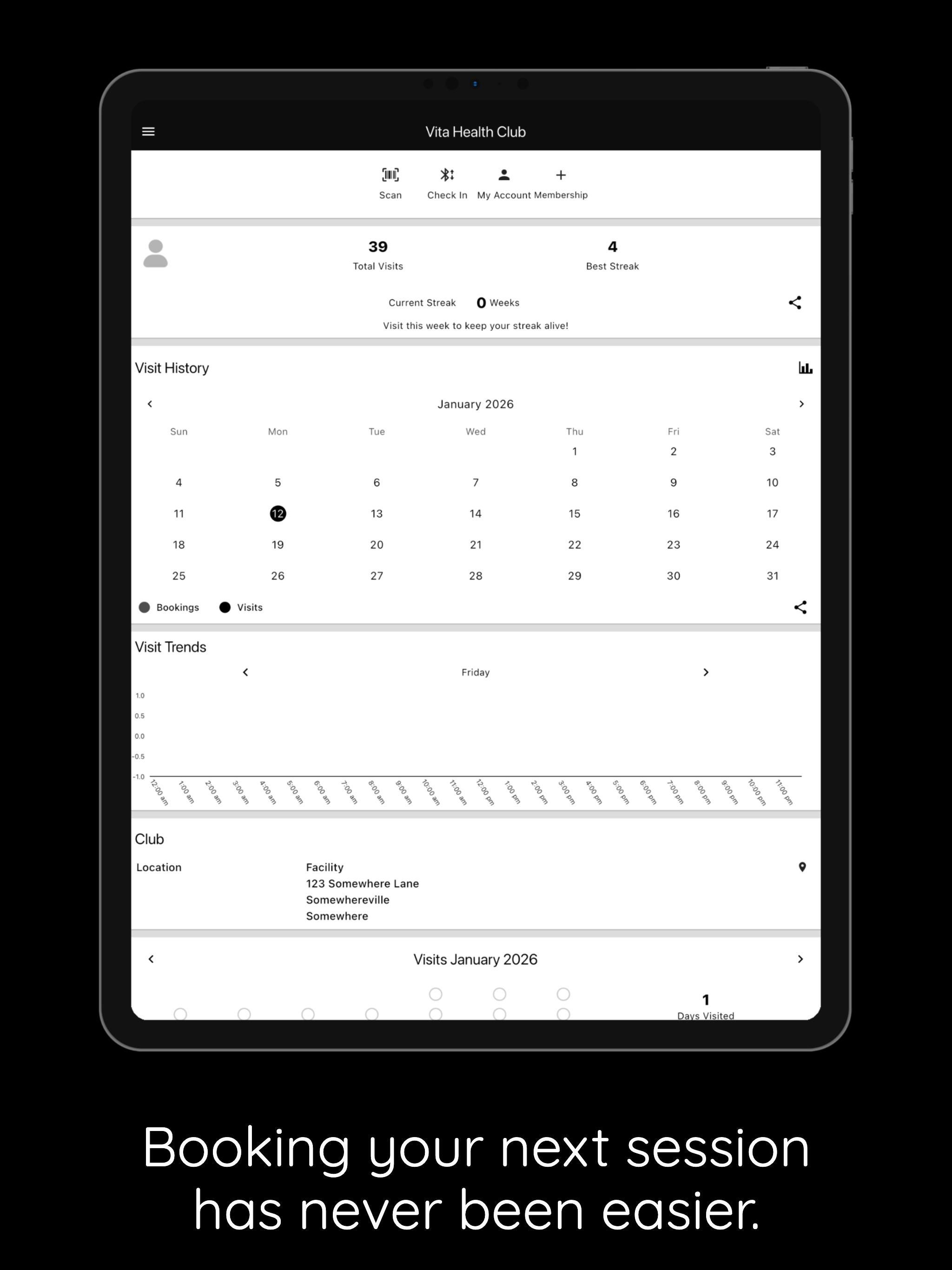 Vita Health Club App