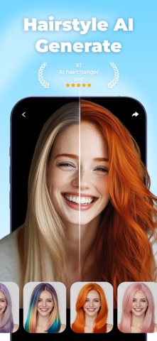 HairStyle Pro: AI Hair Changer iPhone screenshot