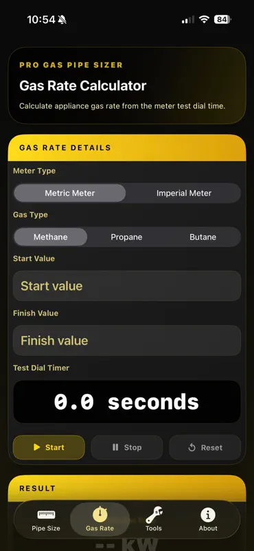 Pro Gas Pipe Sizer screenshot 3 of 3