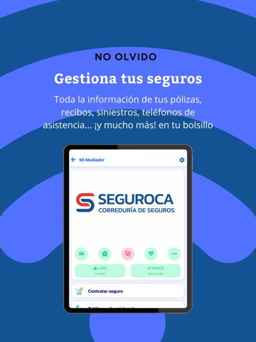 Seguroca iPad screenshot