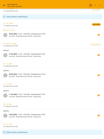 Musikschule Weil am Rhein iPad screenshot