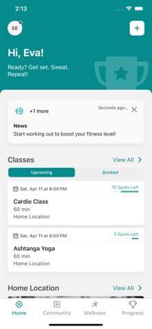 HomeBase Fit for Life screenshot