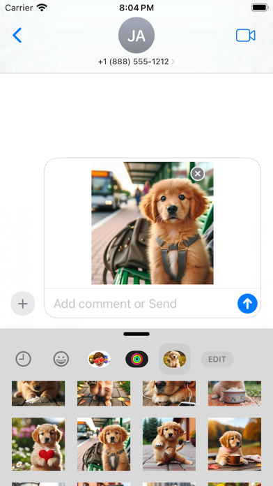 Lovely Puppet (Dog) Stickers Screenshot