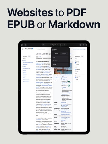 Offprint: Web to PDF & EPUB
