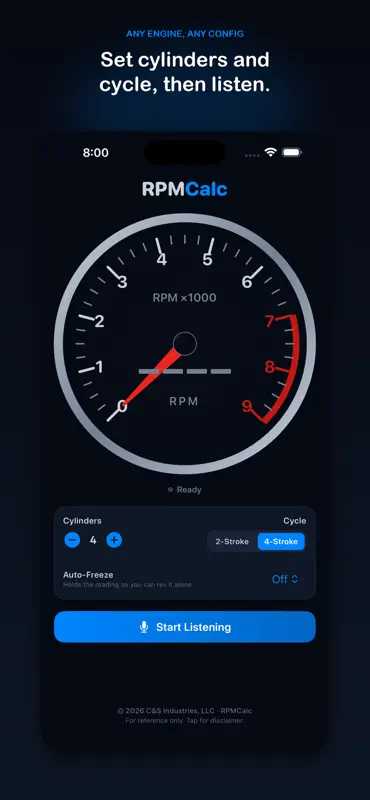 MyRPMCalc screenshot 3 of 3