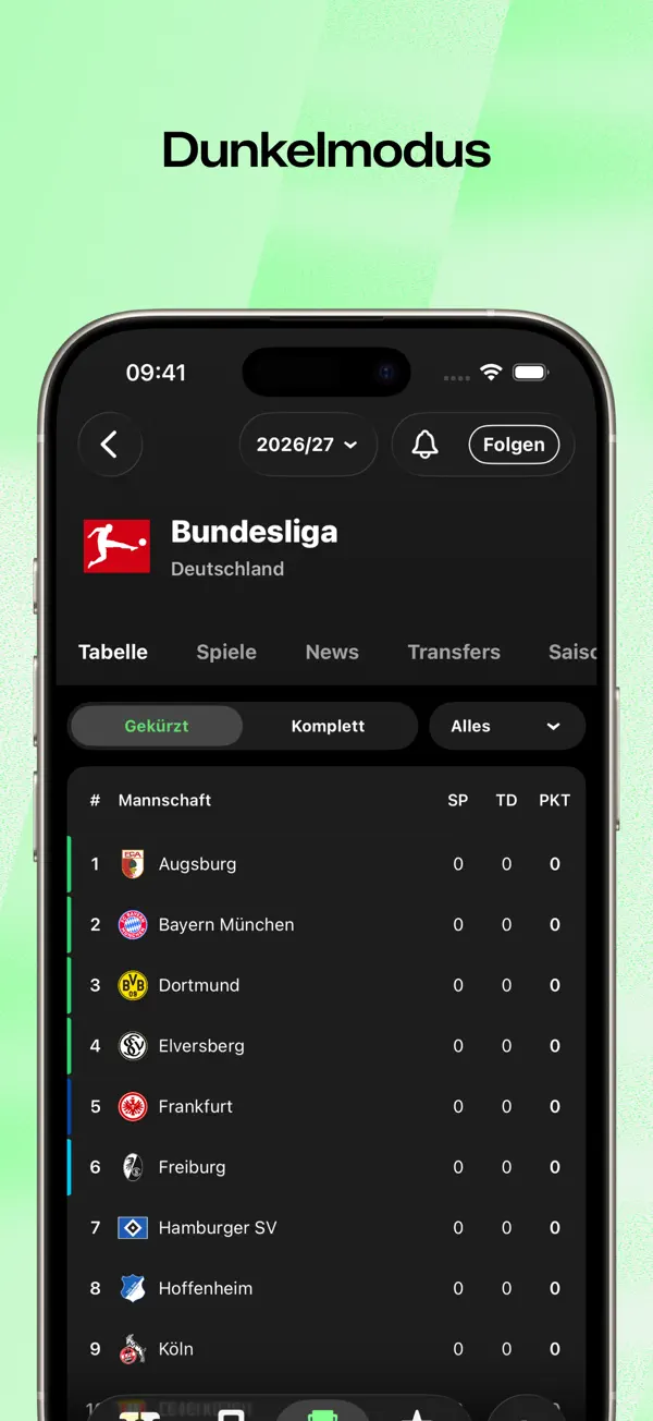 FotMob - Fußball Ergebnisse iPhone App Screenshot 8 – Sport