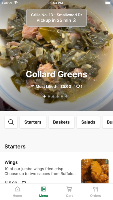 Grille No. 13 To Go iPhone screenshot 2 - Food & Drink app