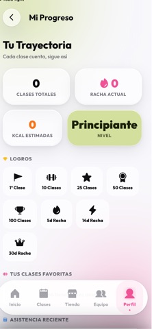MOVFitness iPhone screenshot 1