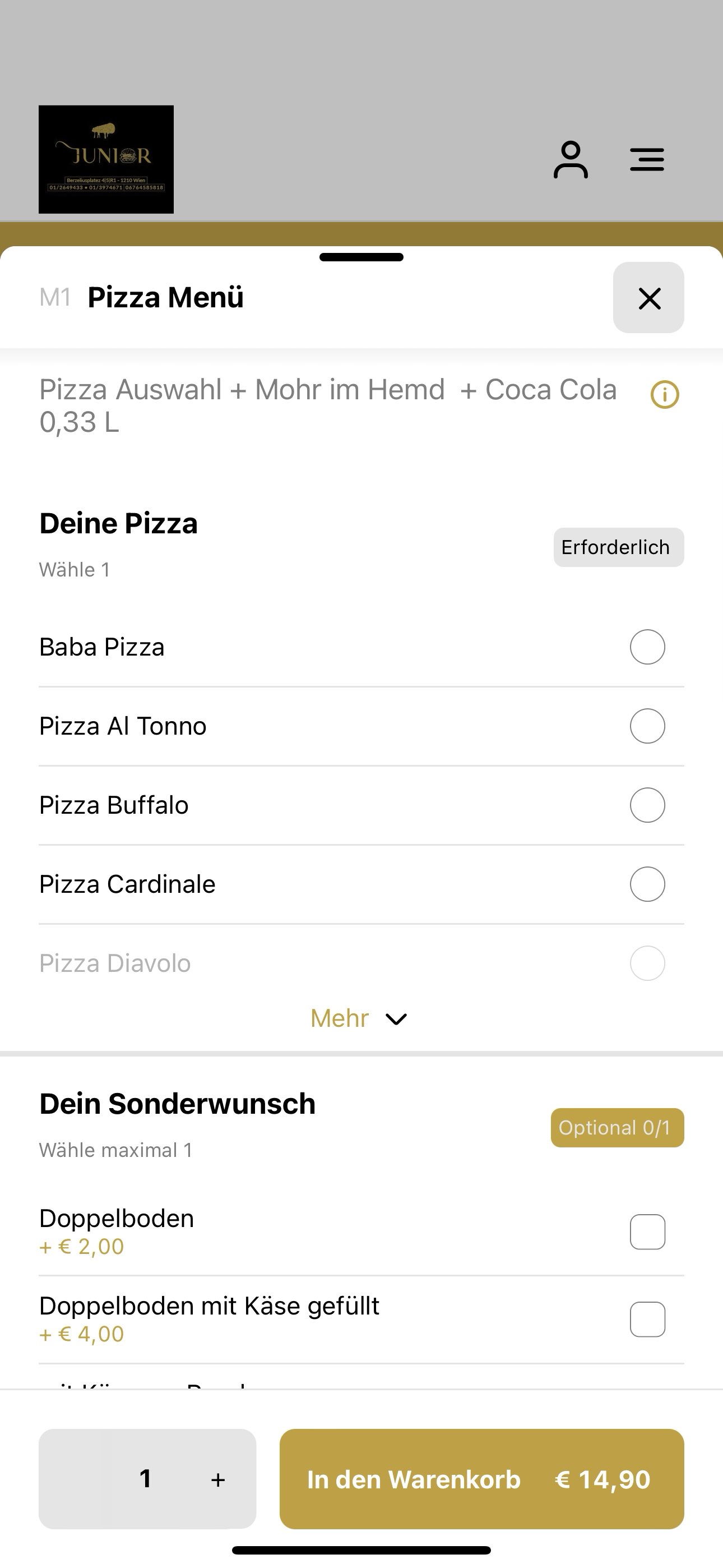 Pizza Junior Wien