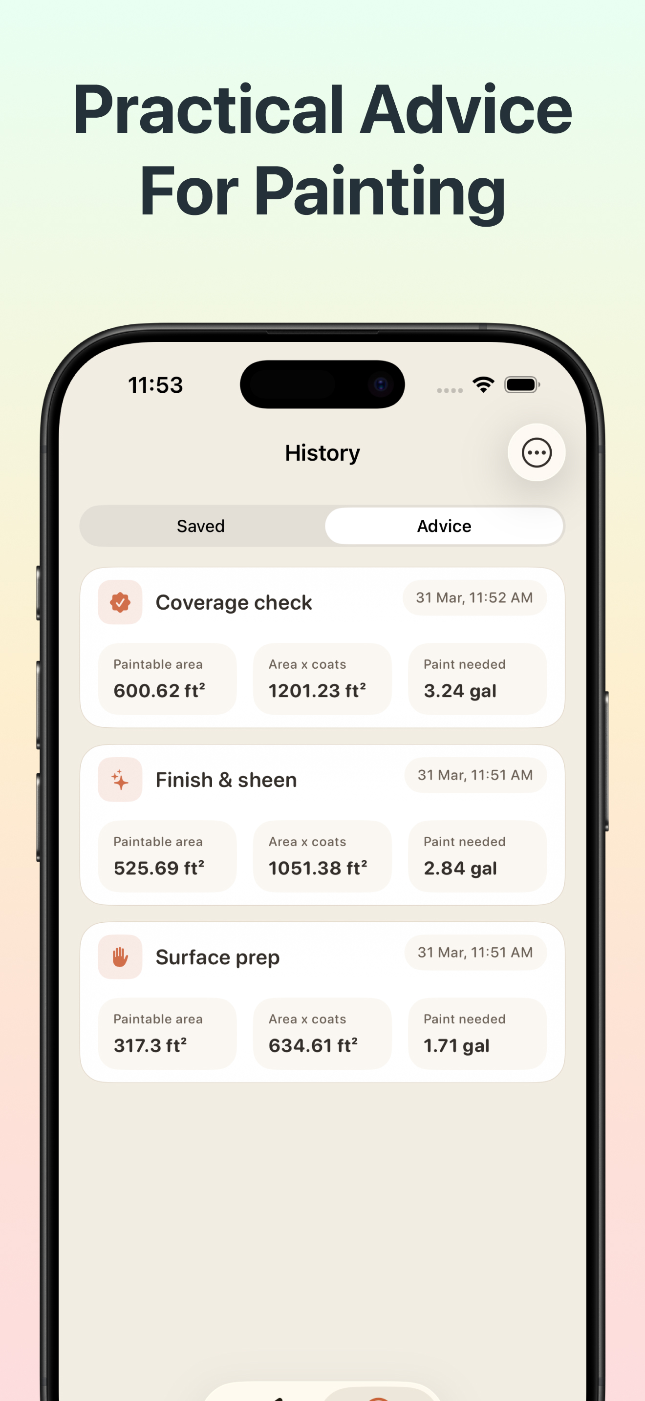 Paint Advisor: Calculator