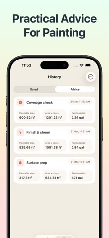 Paint Advisor: Calculator Screenshot 3 of 4