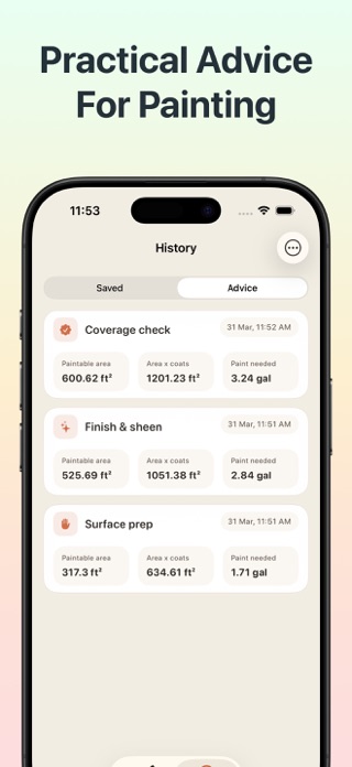 Paint Advisor: Calculator Screenshot 3 of 4