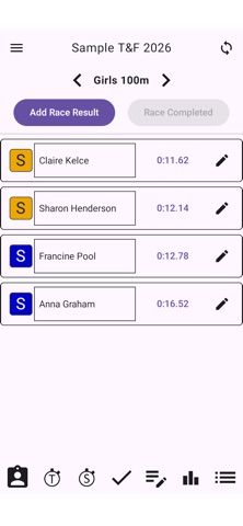 Track Your Meet iPhone screenshot