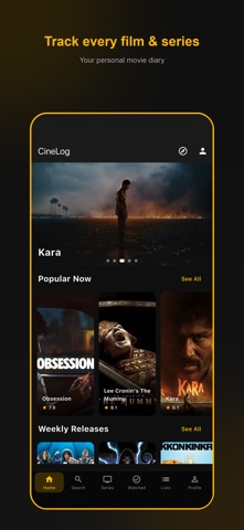 CineLog: Filmes e Séries Screenshot 1 of 3