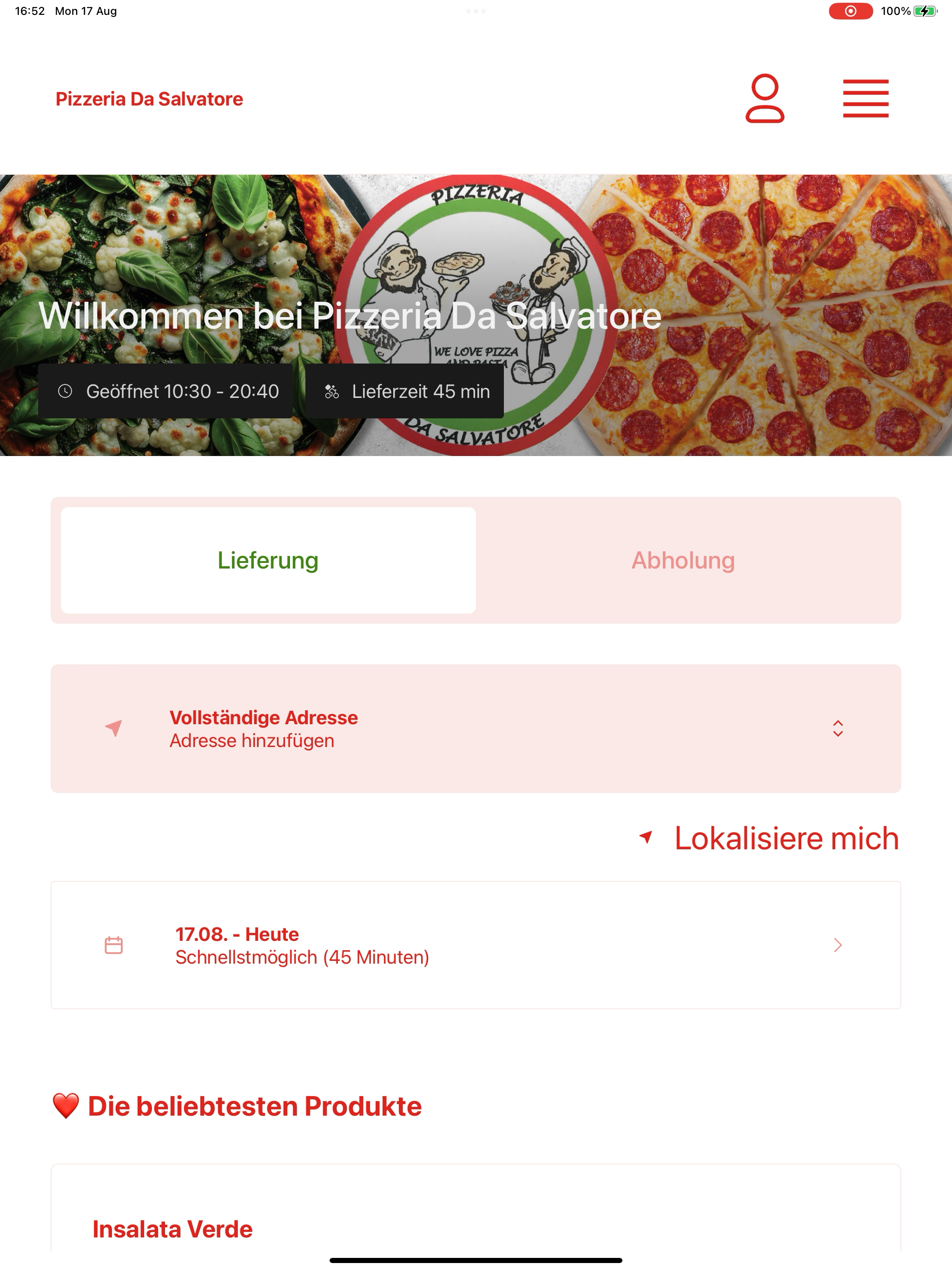 Pizzeria Da Salvatore (DE) screenshot 15