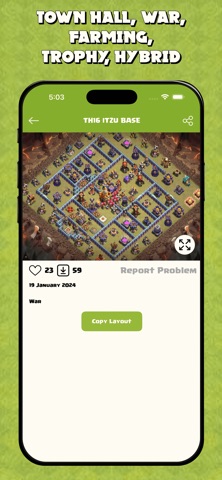 Map Layout for Clash of Clans iPhone screenshot
