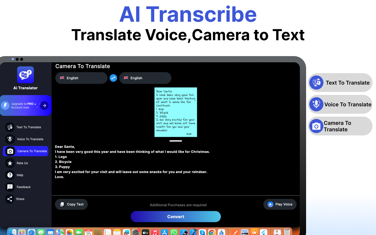 AI Translator & Speech to Text