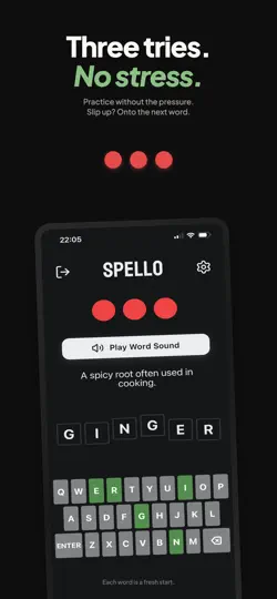 Captura de pantalla de Spell.o en iPhone 4