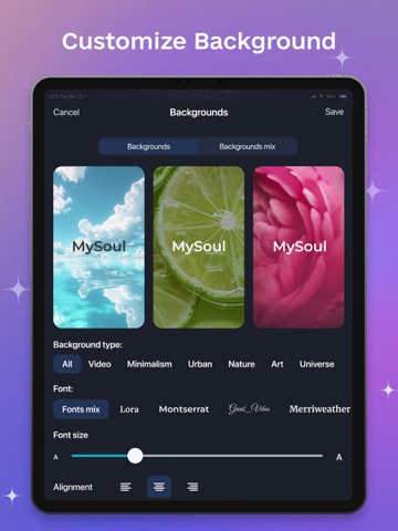 MySoul Motivation every day iPad screenshot