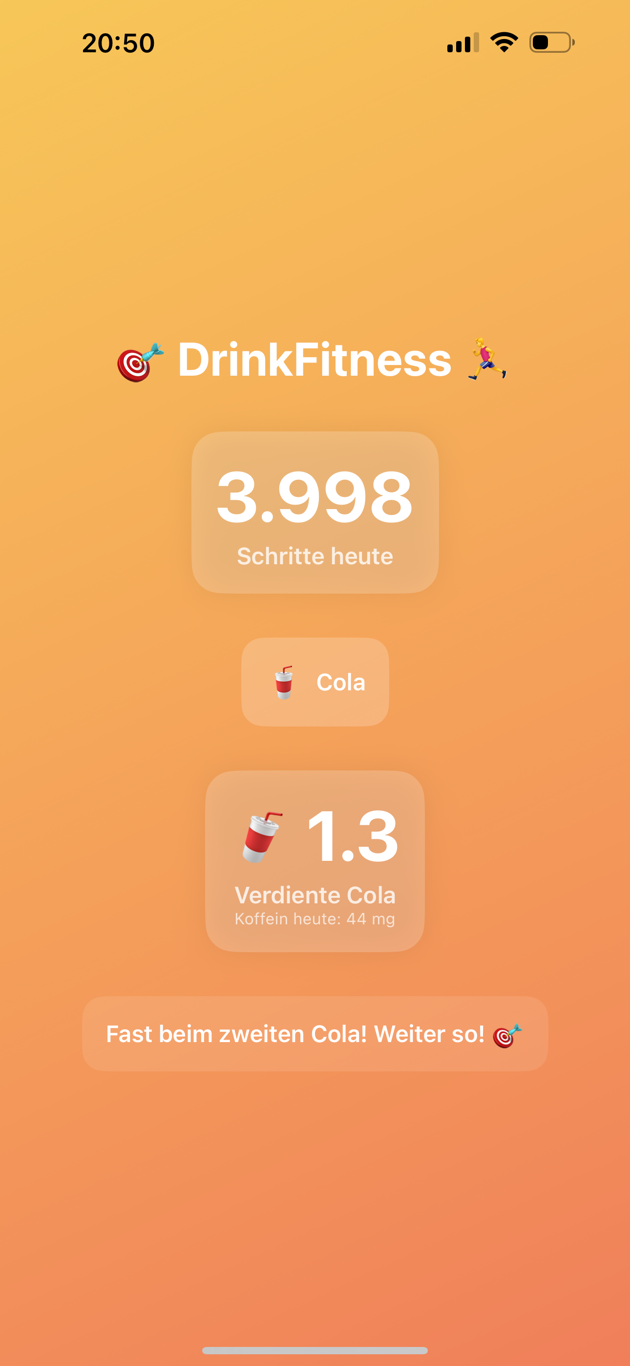 DrinkFitness screenshot 2