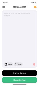 Ai humanizer humanize ai text screenshot