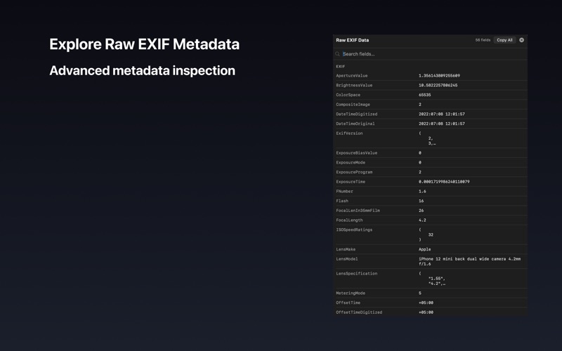 EXIF Viewer – Photo Metadata screenshot