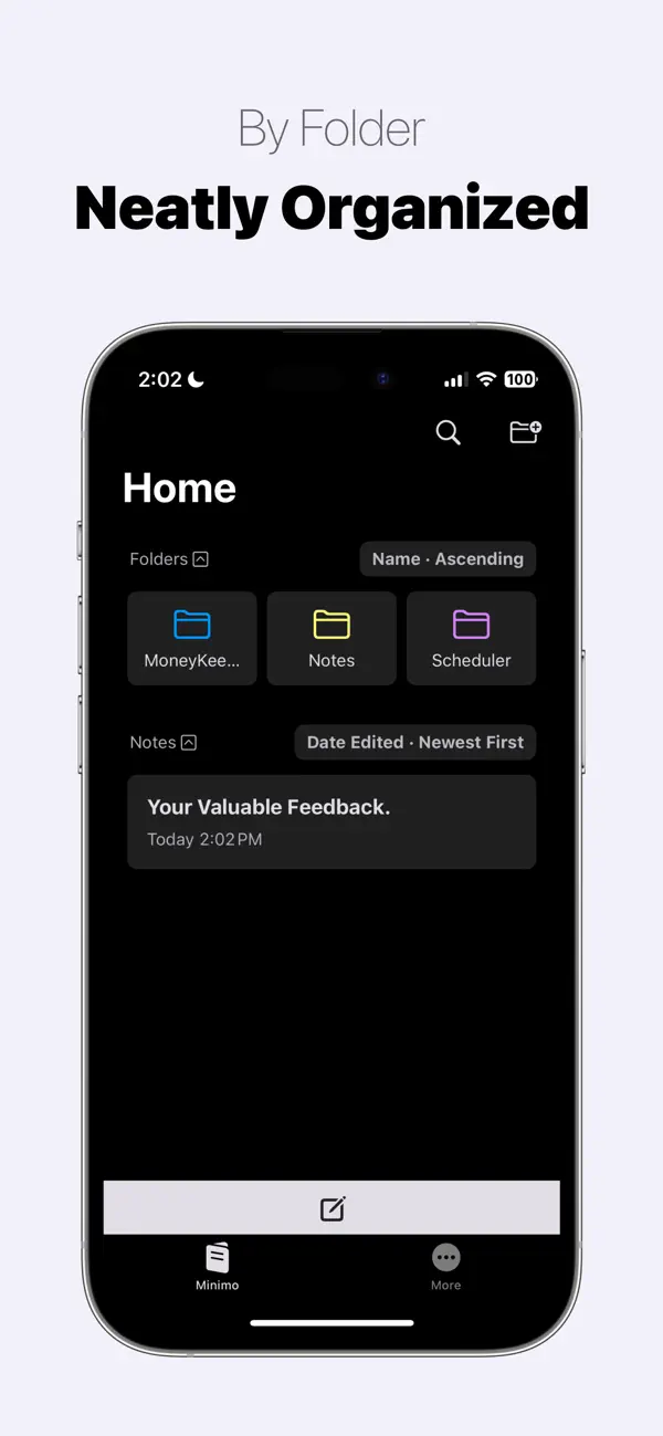 #2. Minimo: Notes & Widgets (iOS) De: KYUNGHWAN KIM
