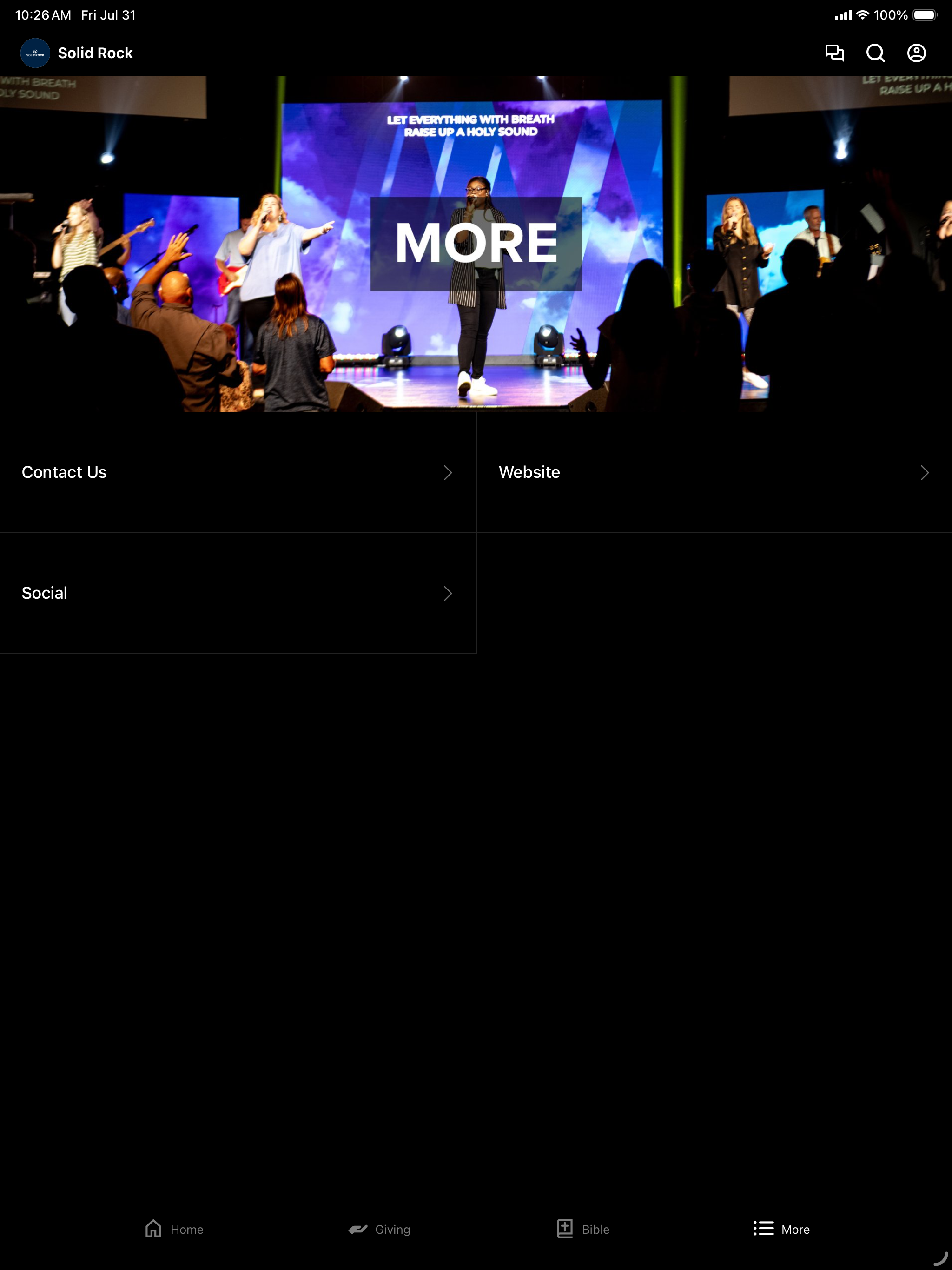 Solid Rock Church GA screenshot 5