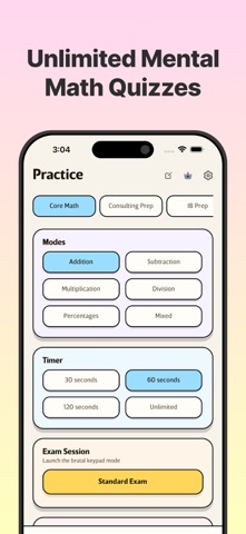 Mental Math - Quick Math Tests Screenshot 1 of 7