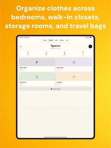 WardrobeMind iPad screenshot