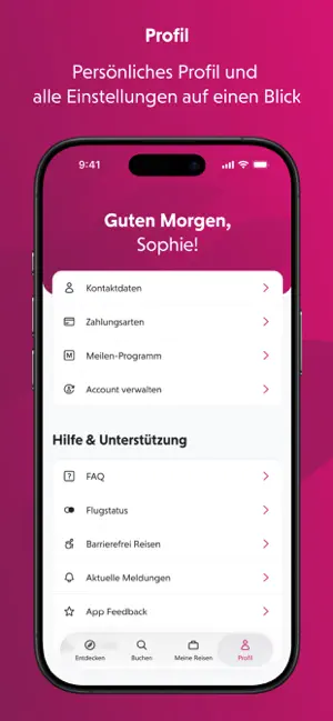 Eurowings iPhone screenshot 5