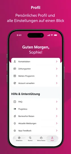 Screenshot von Eurowings auf dem iPhone 5