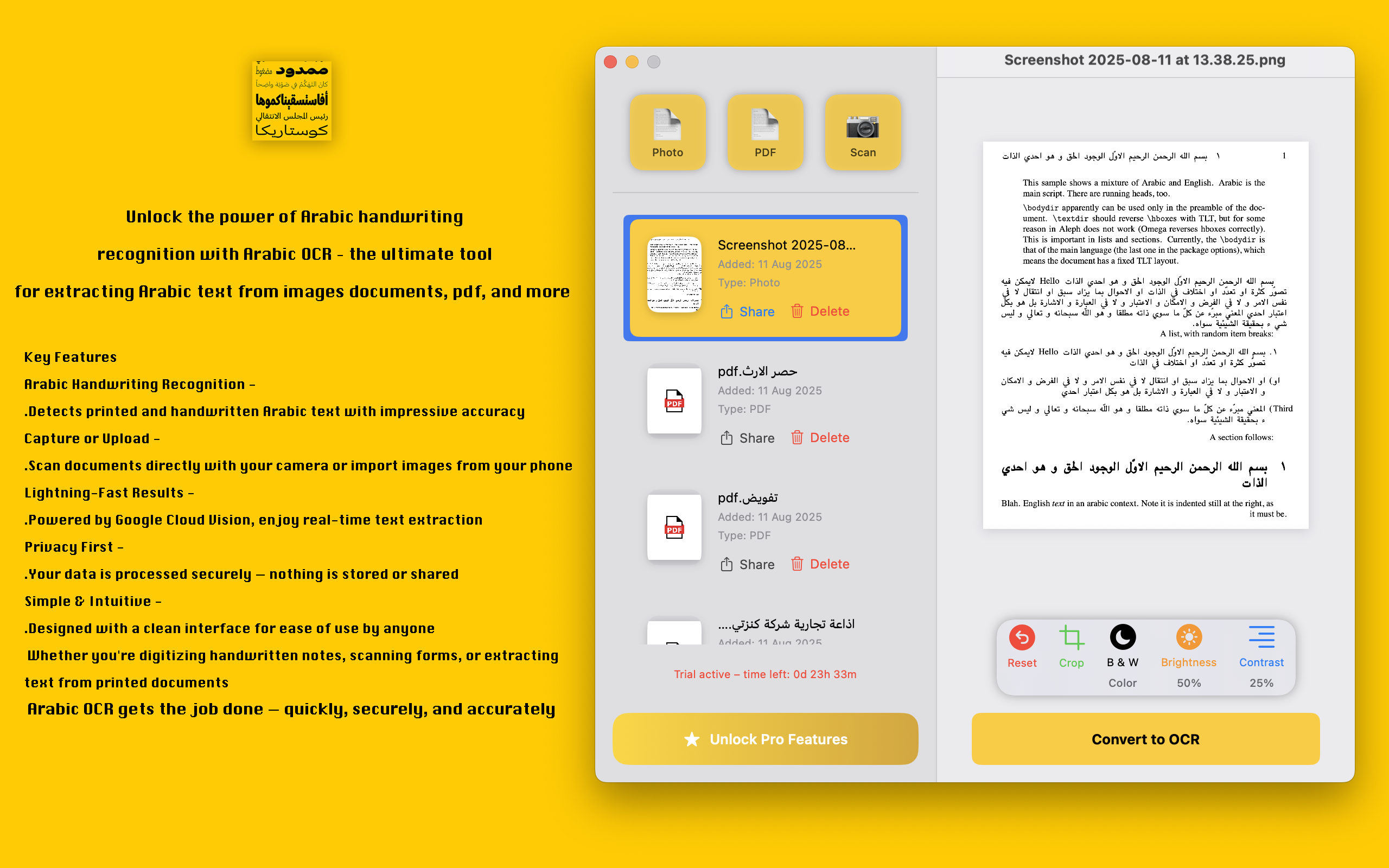 Arabic OCR: Text Scanner & PDF screenshot 9