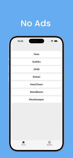 Heso:2048,Sudoku,Minesweeper screenshot