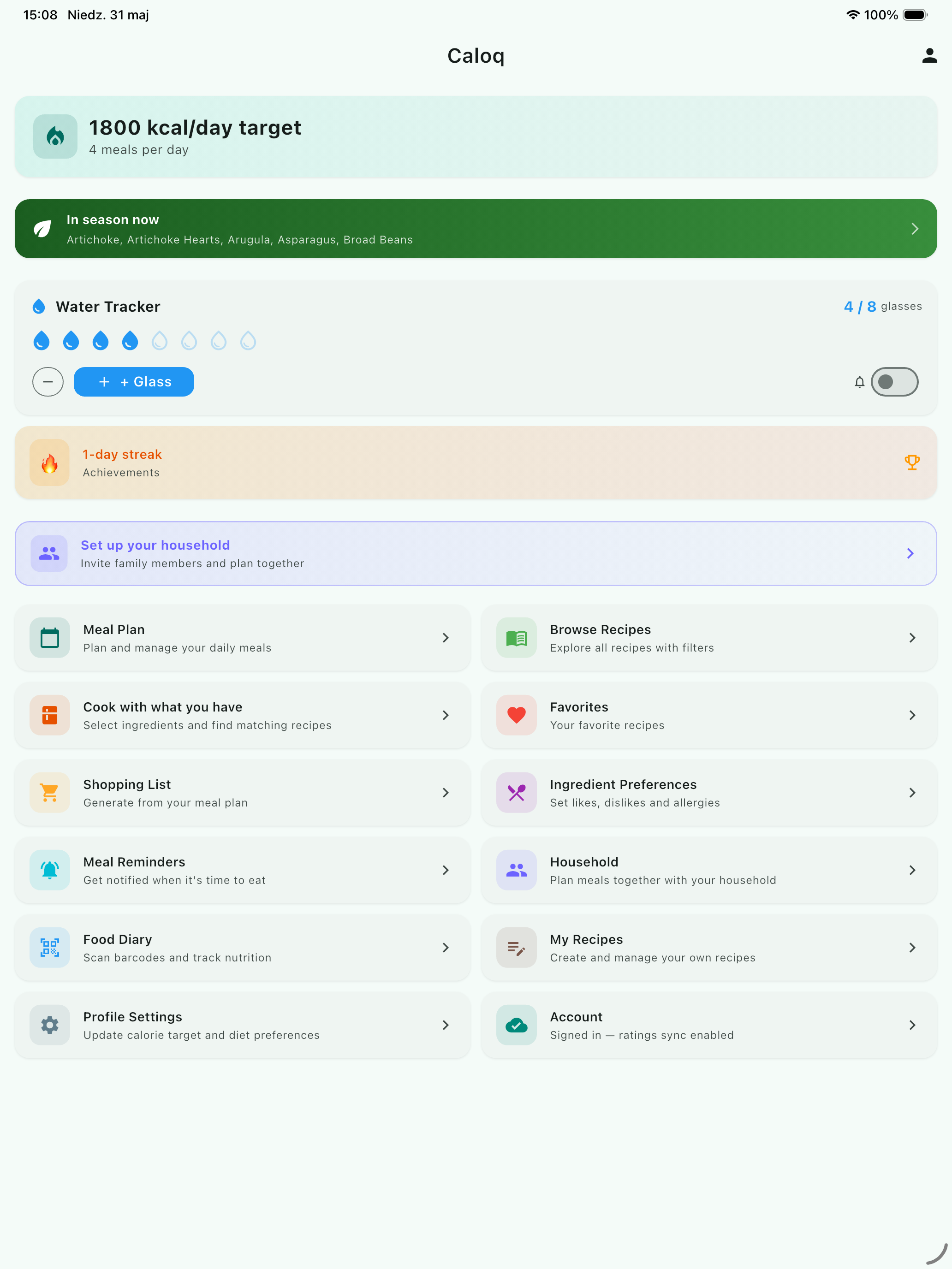 Caloq: Calorie & Meal Planner screenshot 14